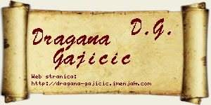 Dragana Gajičić vizit kartica